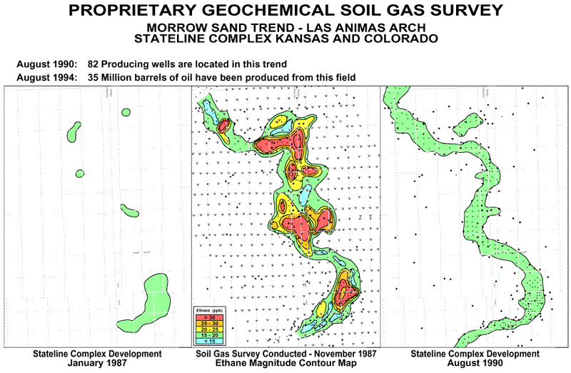 Proprietary Geochemical Soil Gas Survey,  Kansas and Colorado